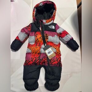 The North Face Baby Snowsuit in Black and Pink